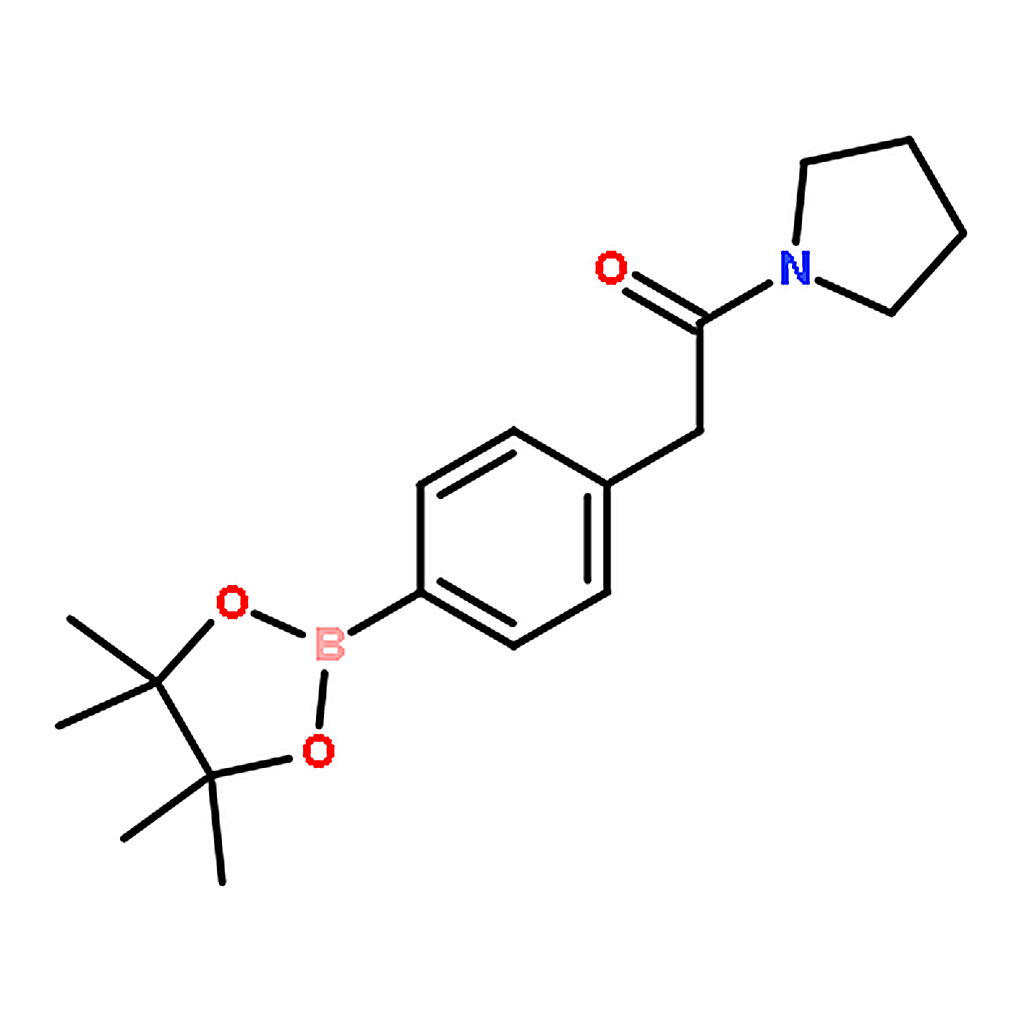 RHAWN 1-(Pyrrolidin-1-yl)-2-(4-(4,4,5,5-tetramethyl-1,3,2-dioxaborolan-2-yl)phenyl)ethanone