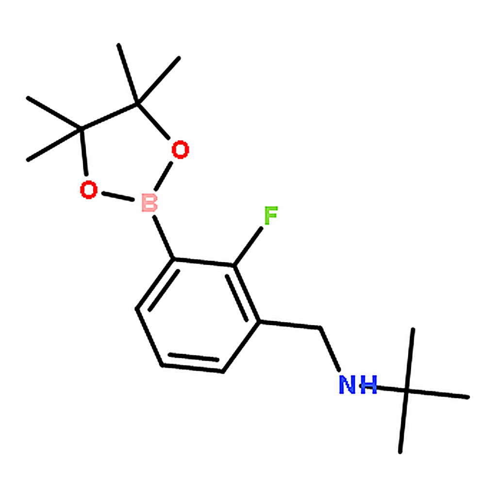RHAWN N-(2-Fluoro-3-(4,4,5,5-tetramethyl-1,3,2-dioxaborolan-2-yl)benzyl)-2-methylpropan-2-amine