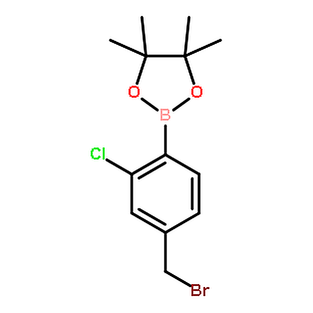 RHAWN 2-(4-(Bromomethyl)-2-chlorophenyl)-4,4,5,5-tetramethyl-1,3,2-dioxaborolane