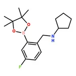 RHAWN N-(4-Fluoro-2-(4,4,5,5-tetramethyl-1,3,2-dioxaborolan-2-yl)benzyl)cyclopentanamine