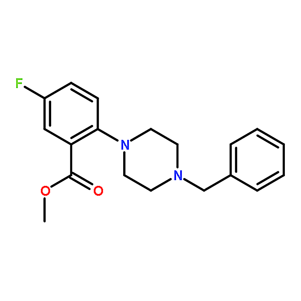 RHAWN Methyl 2-(4-Benzylpiperazino)-5-fluorobenzoate
