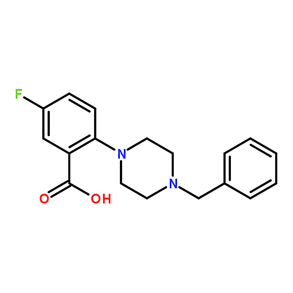 RHAWN 2-(4-Benzylpiperazino)-5-fluorobenzoic Acid