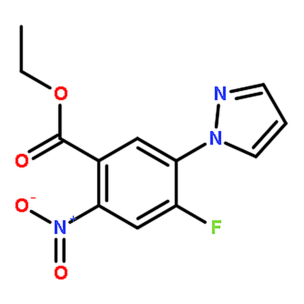 RHAWN Ethyl 4-Fluoro-2-nitro-5-(1-pyrazolyl)benzoate