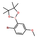 RHAWN 2-(2-Bromo-5-methoxyphenyl)-4,4,5,5-tetramethyl-1,3,2-dioxaborolane