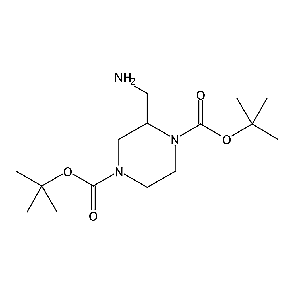 RHAWN Di-tert-butyl 2-(aminomethyl)piperazine-1,4-dicarboxylate