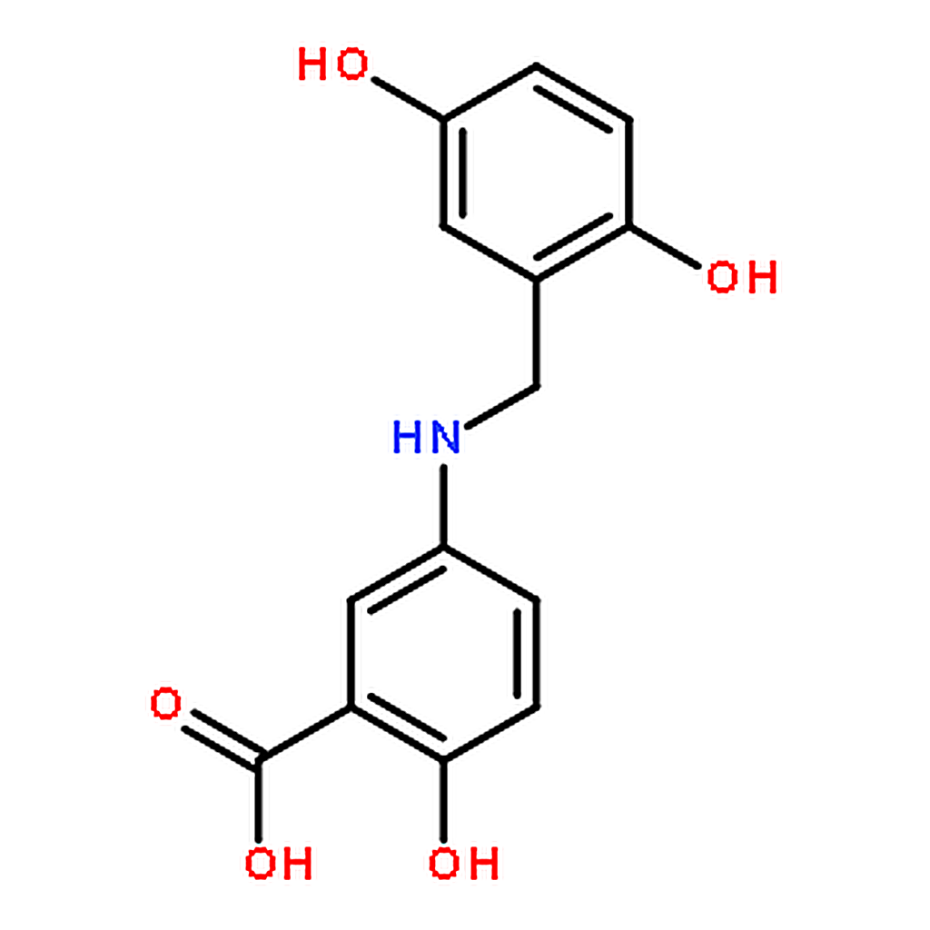 RHAWN 5-(2，5-Dihydroxybenzylamino)-2-hydroxybenzoic Acid