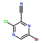 RHAWN 6-Bromo-3-chloropyrazine-2-carbonitrile