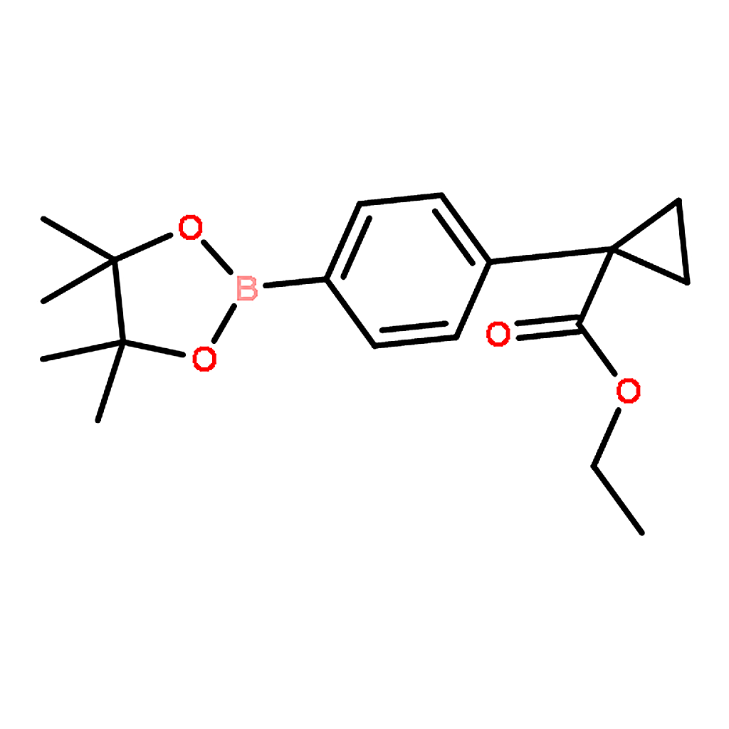 RHAWN Ethyl 1-(4-(4,4,5,5-tetramethyl-1,3,2-dioxaborolan-2-yl)phenyl)cyclopropanecarboxylate