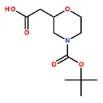 RHAWN (S)-2-(4-(tert-Butoxycarbonyl)morpholin-2-yl)acetic acid