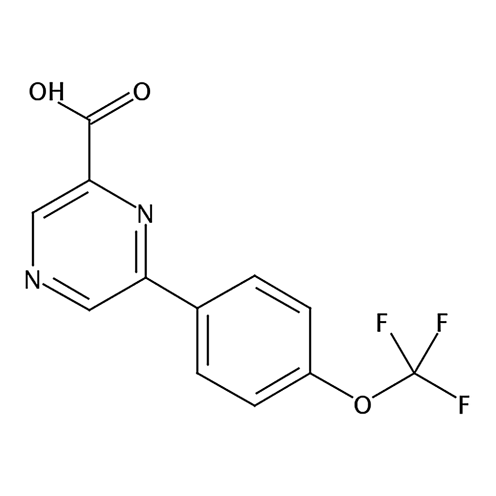 RHAWN 6-[4-(Trifluoromethoxy)phenyl]pyrazine-2-carboxylic Acid