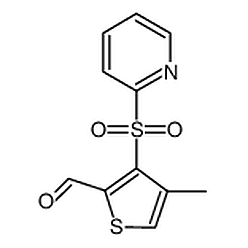RHAWN 4-Methyl-3-(pyridin-2-ylsulfonyl)thiophene-2-carbaldehyde