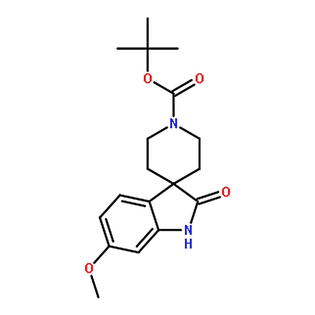 RHAWN tert-Butyl 6-methoxy-2-oxospiro[indoline-3,4'-piperidine]-1'-carboxylate