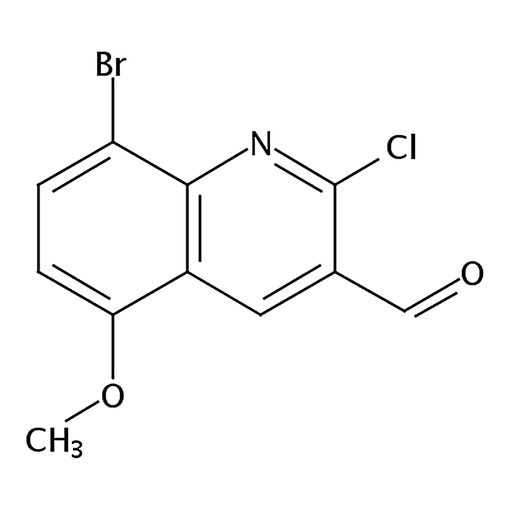 RHAWN 8-Bromo-2-chloro-5-methoxyquinoline-3-carbaldehyde