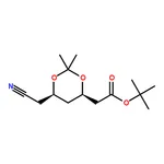 RHAWN tert-Butyl (4R,3R)-6-cyanomethyl-2,2-dimethyl-1,3-dioxane-4-acetate, 97%