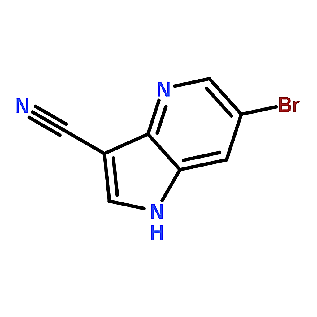 RHAWN 6-Bromo-1H-pyrrolo[3,2-b]pyridine-3-carbonitrile