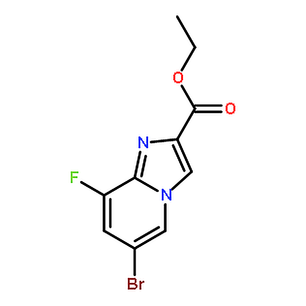 RHAWN Ethyl 6-bromo-8-fluoroimidazo[1，2-a]pyridine-2-carboxylate