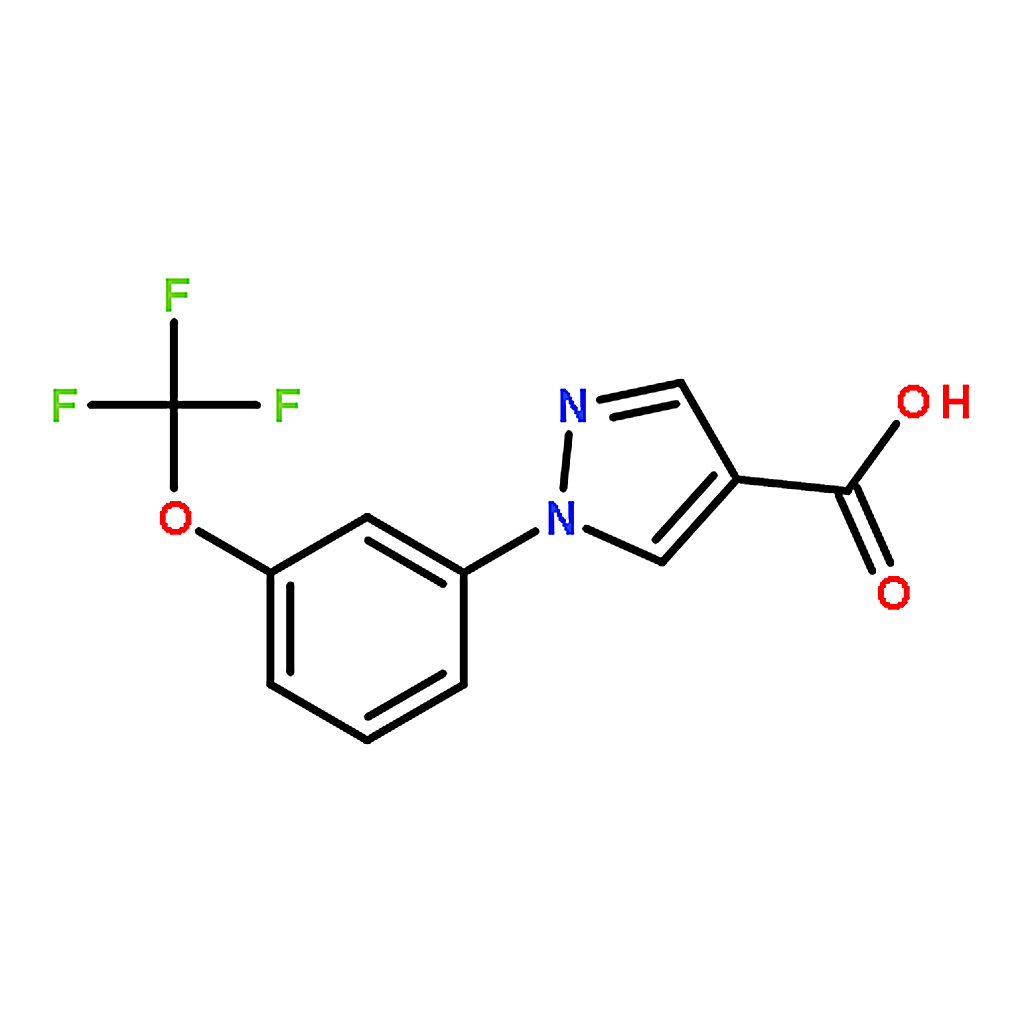 RHAWN 1-(3-(Trifluoromethoxy)phenyl)-1H-pyrazole-4-carboxylic acid