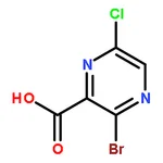 RHAWN 3-Bromo-6-chloropyrazine-2-carboxylic acid