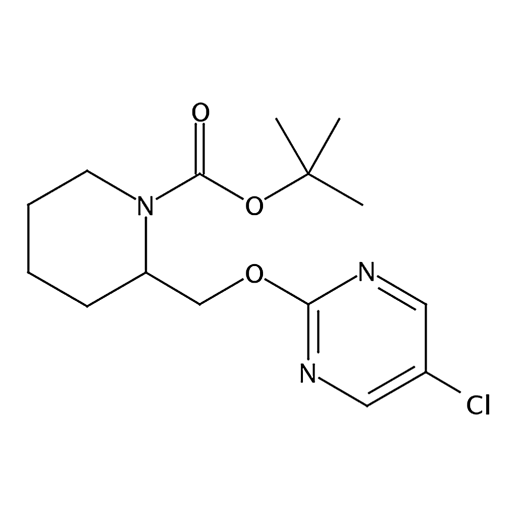 RHAWN tert-Butyl 2-(((5-chloropyrimidin-2-yl)oxy)methyl)piperidine-1-carboxylate