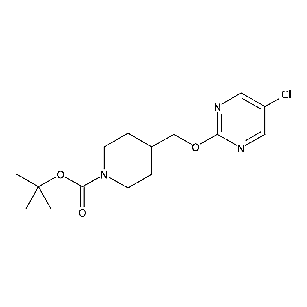 RHAWN tert-Butyl 4-(((5-chloropyrimidin-2-yl)oxy)methyl)piperidine-1-carboxylate