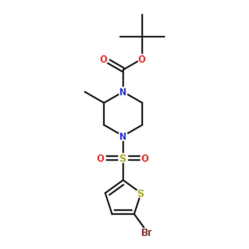 RHAWN 4-(5-Bromo-thiophene-2-sulfonyl)-2-methyl-piperazine-1-carboxylicacidtert-butylester