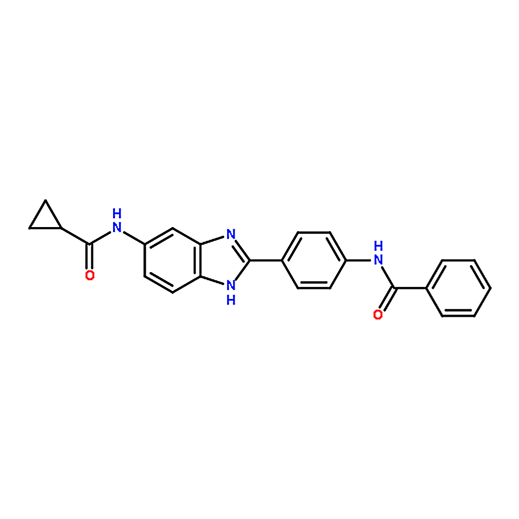 RHAWN N-[4-(5-cyclopropanecarboxamido-1H-benzimidazol-2-yl)phenyl]benzamide