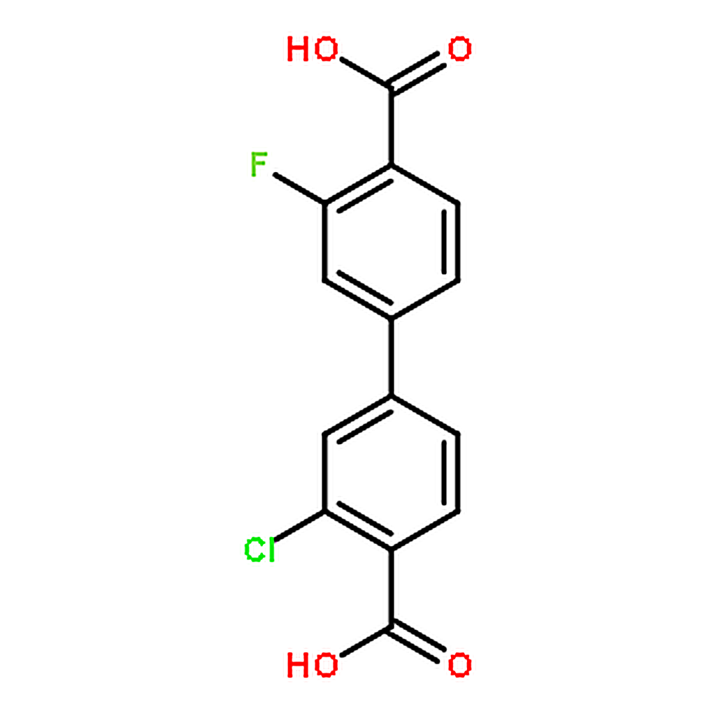 RHAWN 3-Chloro-3'-fluoro-[1，1'-biphenyl]-4，4'-dicarboxylic acid