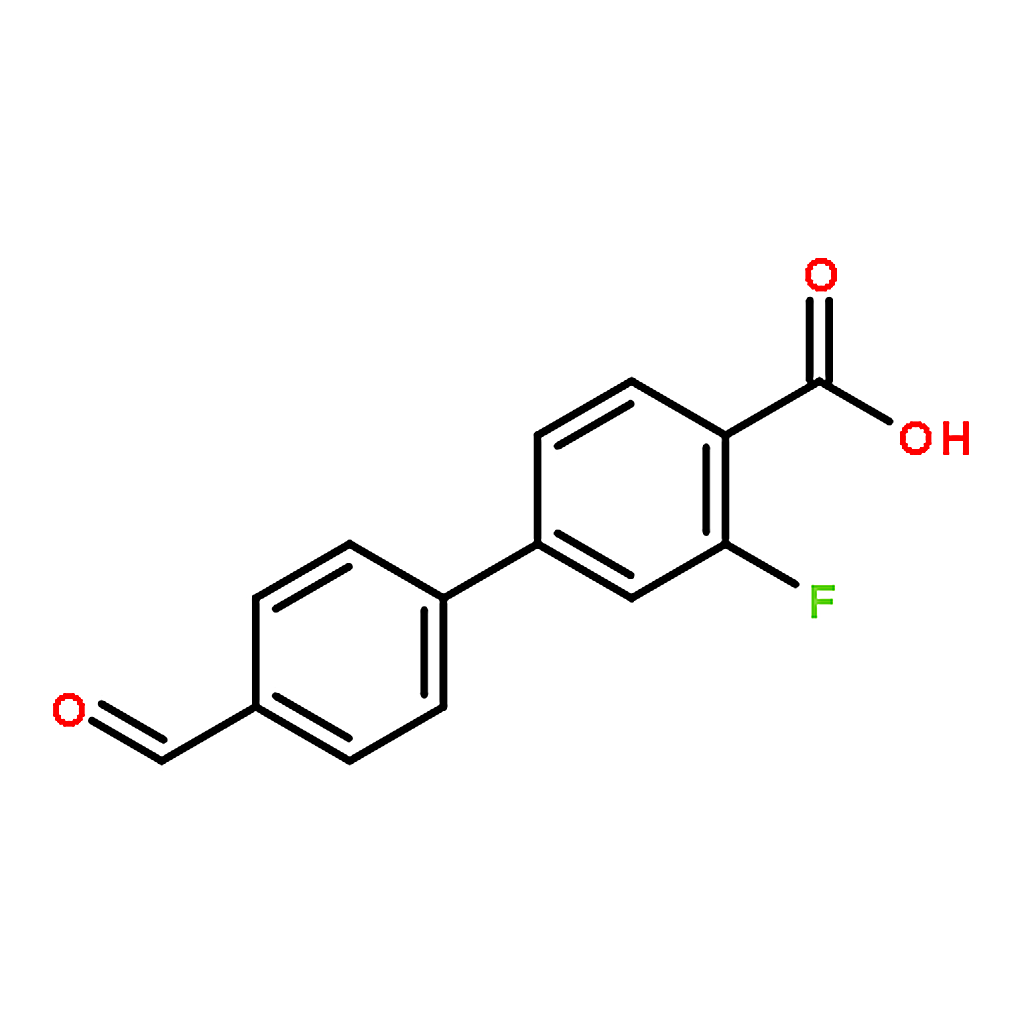 RHAWN 3-Fluoro-4'-formyl-[1,1'-biphenyl]-4-carboxylic acid