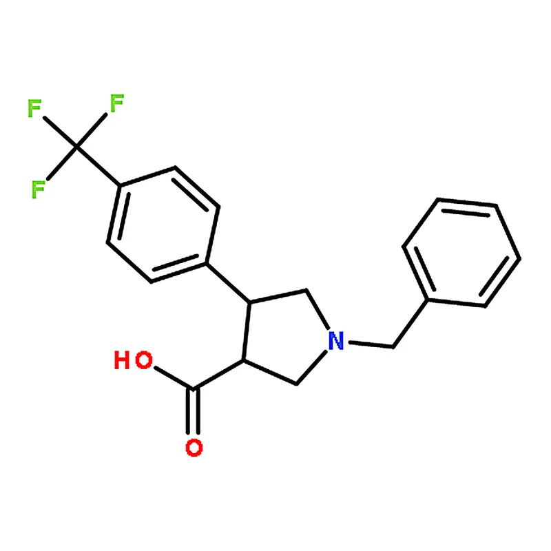 RHAWN trans-1-Benzyl-4-(4-(trifluoromethyl)phenyl)pyrrolidine-3-carboxylic acid