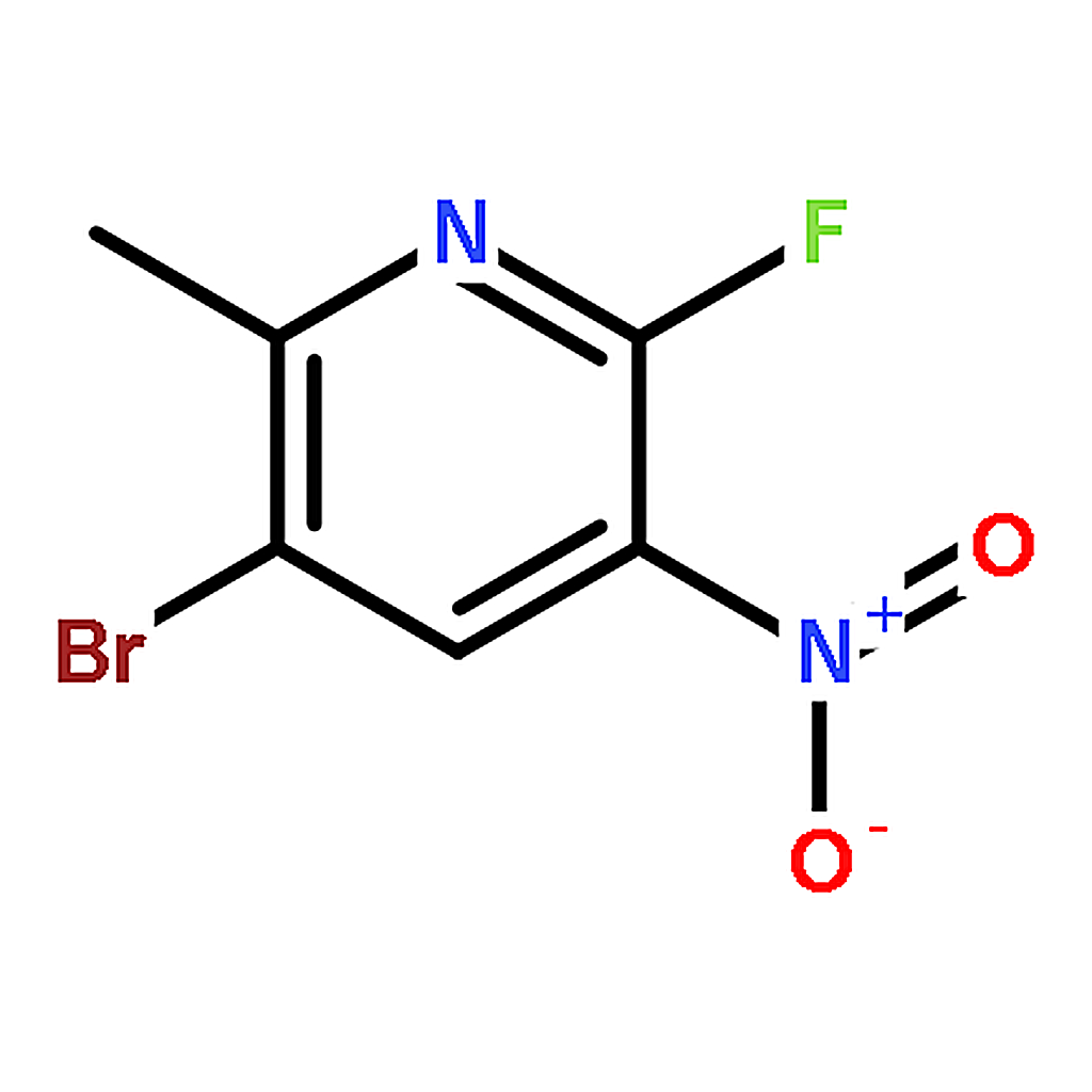 RHAWN 3-Bromo-6-fluoro-2-methyl-5-nitropyridine