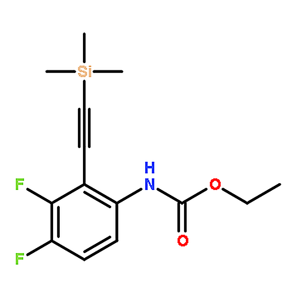 RHAWN Ethyl (3， 4-difluoro-2-((trimethylsilyl)ethynyl)phenyl)carbamate