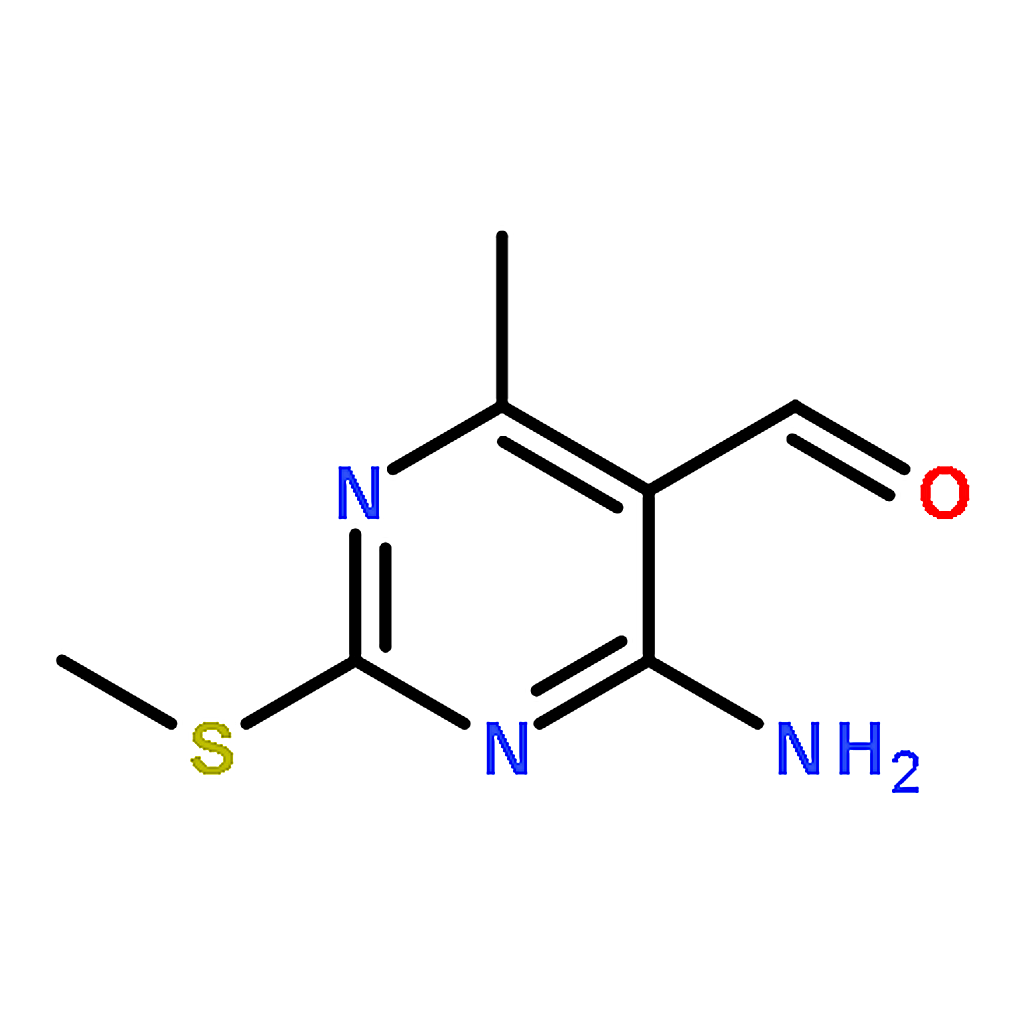 RHAWN 4-Amino-6-methyl-2-(methylthio)pyrimidine-5-carbaldehyde