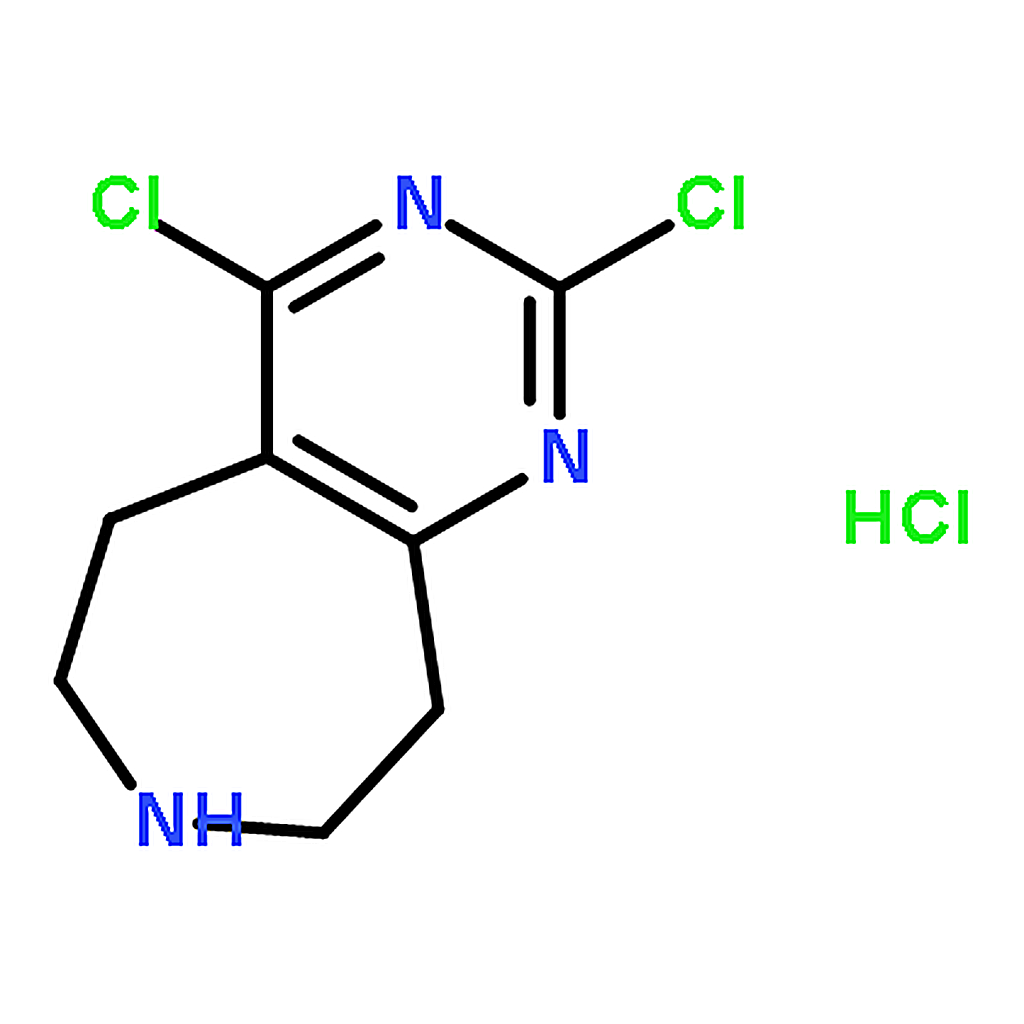 RHAWN 2,4-Dichloro-6,7,8,9-tetrahydro-5H-pyrimido[4,5-d]azepine hydrochloride