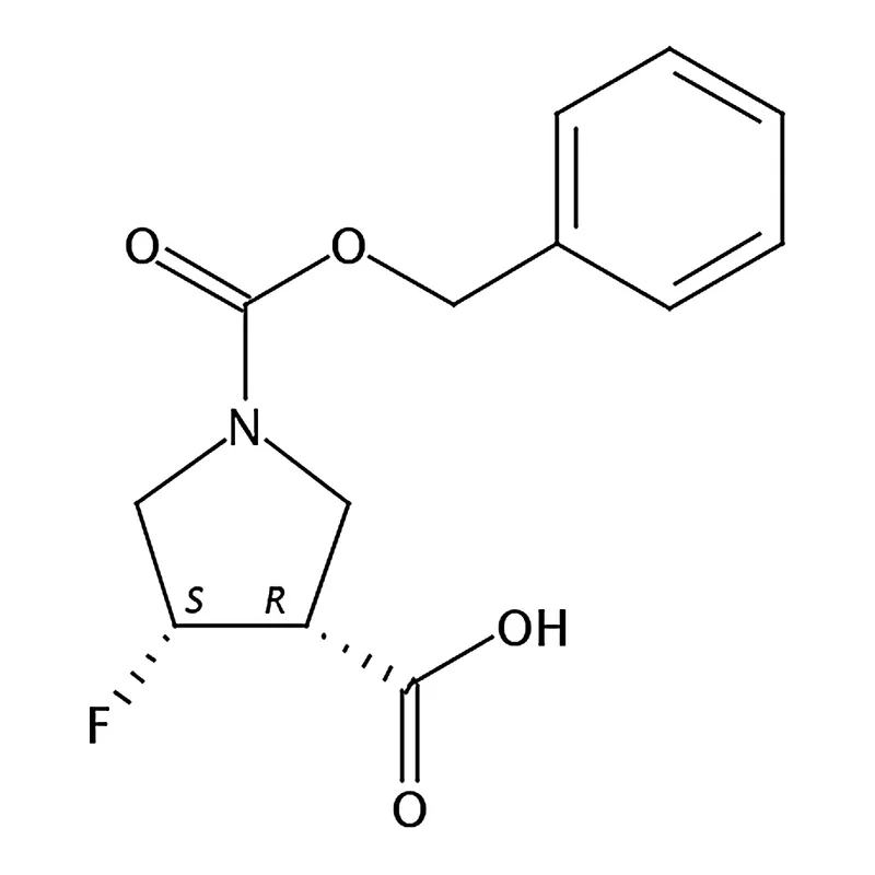 RHAWN (3R,4S)-1-((Benzyloxy)carbonyl)-4-fluoropyrrolidine-3-carboxylic acid