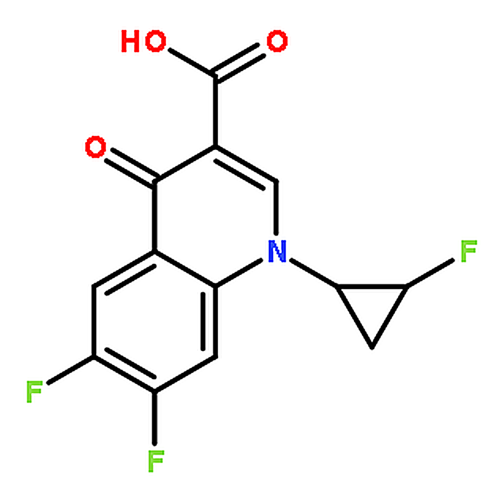 RHAWN 6,7-Difluoro-1-(cis-2-fluorocyclopropyl)-4-oxo-1,4-dihydroquinoline-3-carboxylic acid