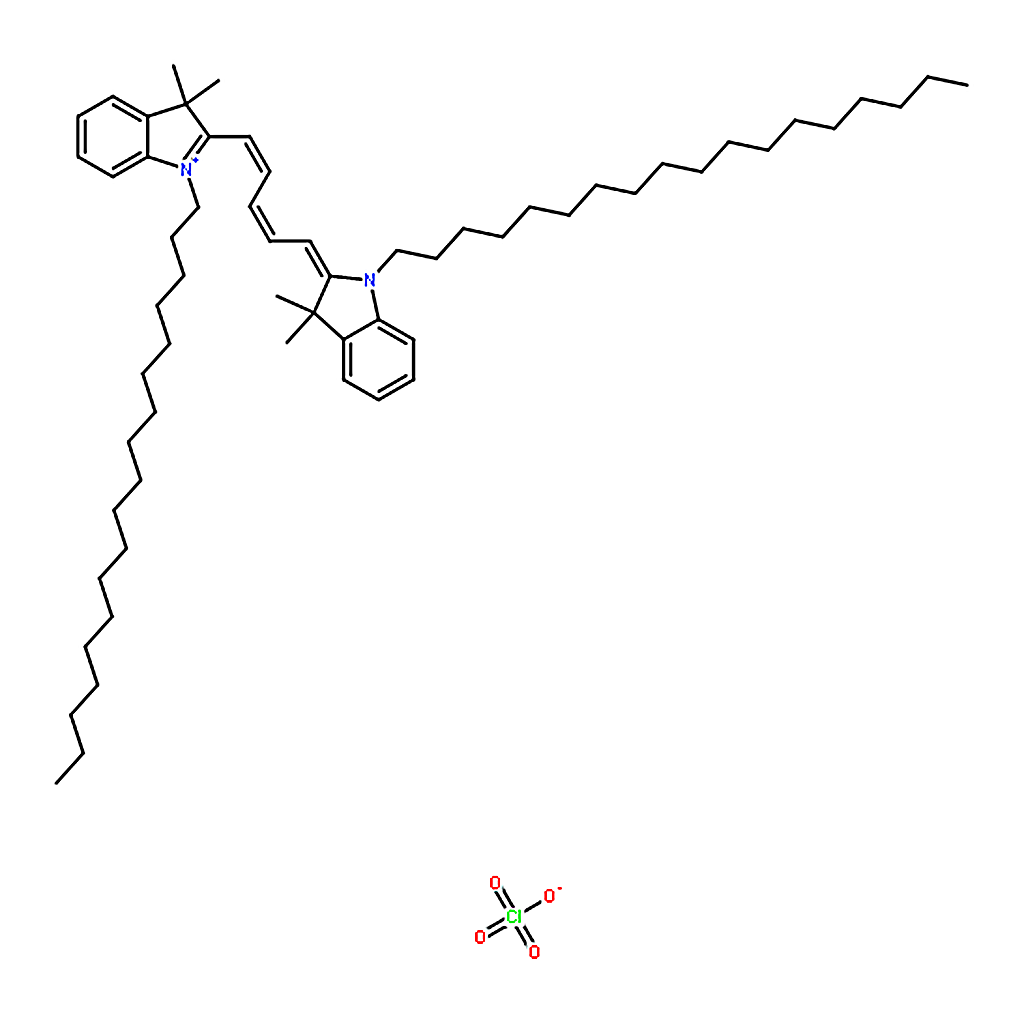 RHAWN 1，1’-Dioctadecyl-3，3，3‘，3’-tetramethylindodicarbocyanine perchlorate