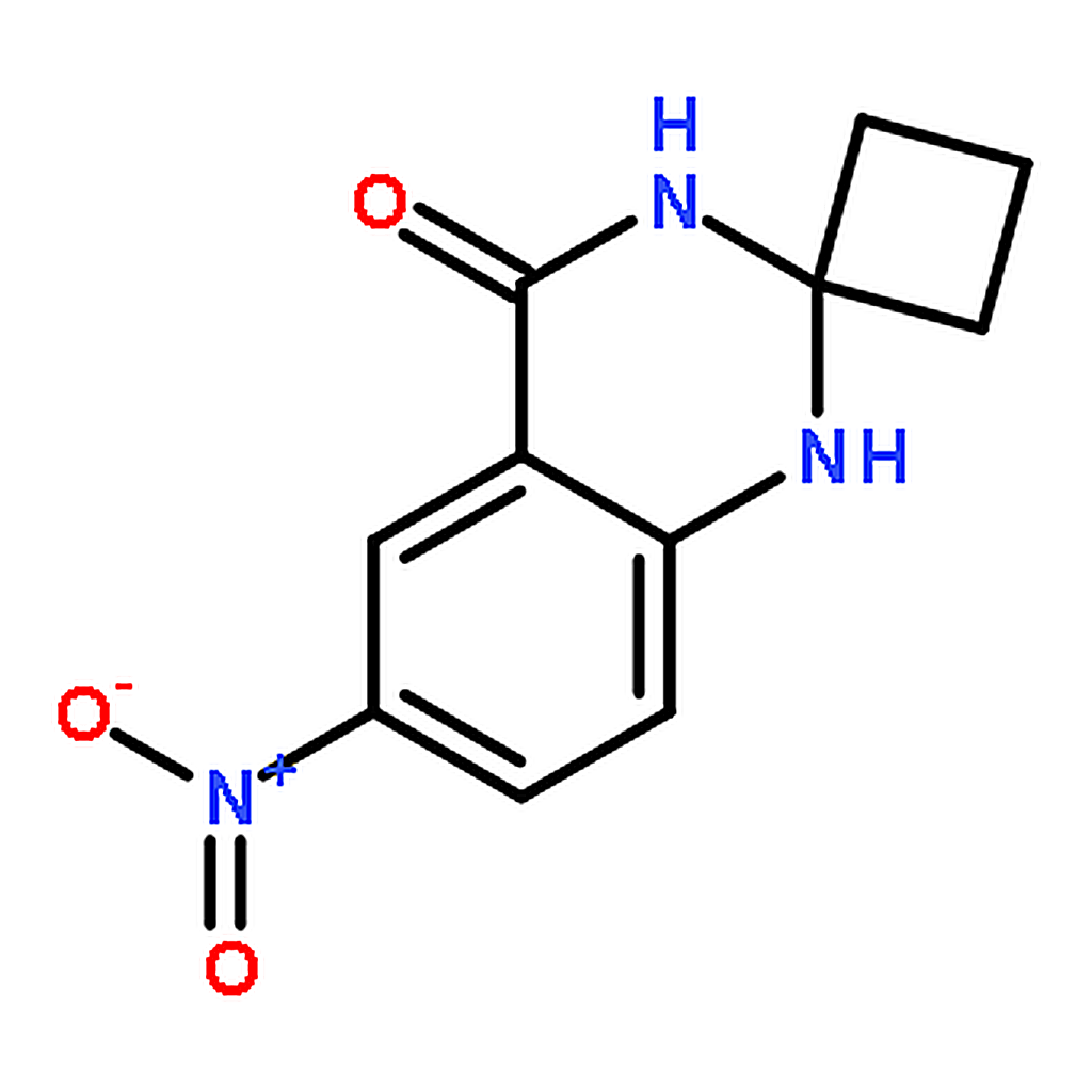 RHAWN 6-Nitrospiro[1，2，3，4-tetrahydroquinazoline-2，1’-cyclobutane]-4-one
