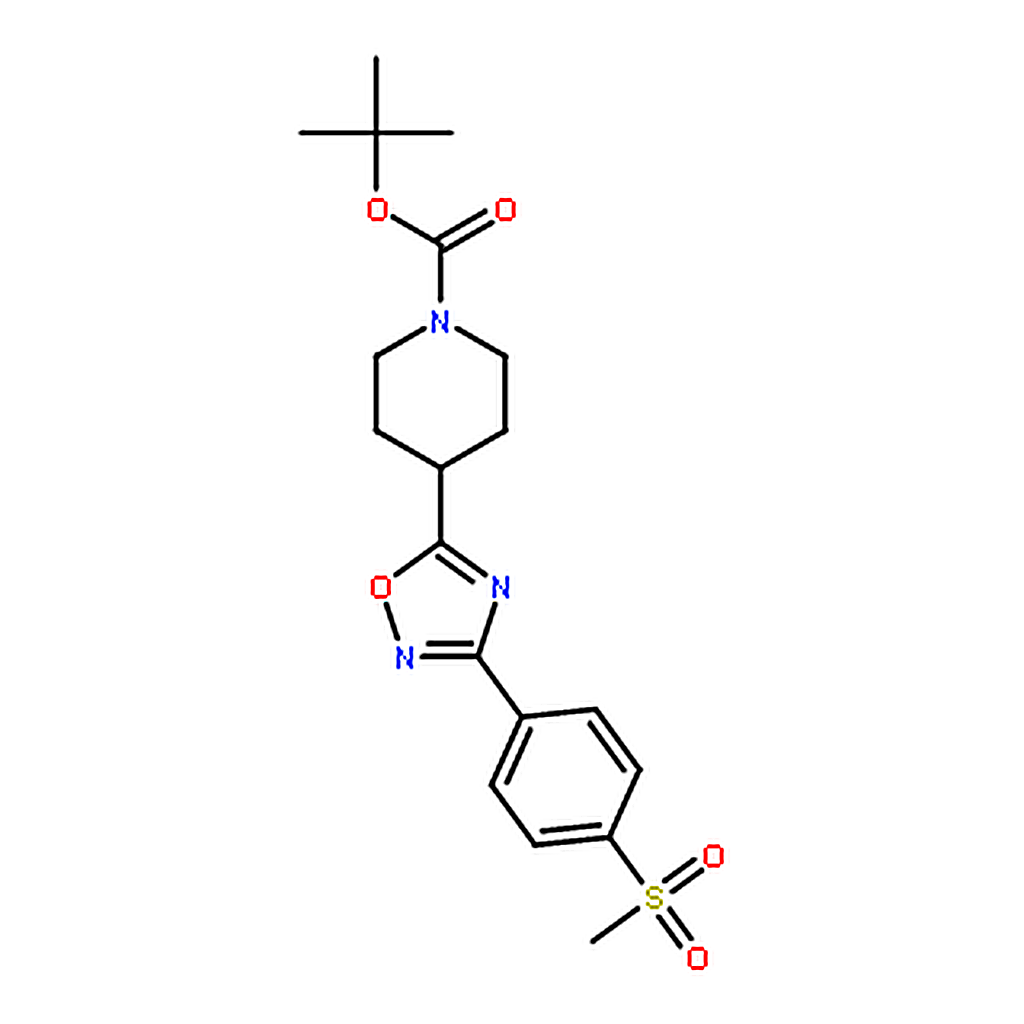 RHAWN 3-[4-(Methylsulfonyl)phenyl]-5-(1-Boc-4-piperidyl)-1，2，4-oxadiazole