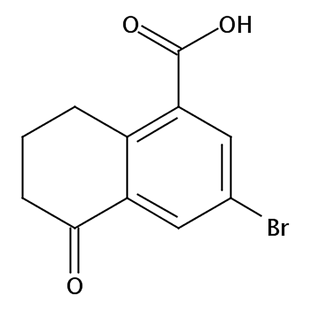 RHAWN 3-Bromo-5-oxo-5,6,7,8-tetrahydronaphthalene-1-carboxylic acid