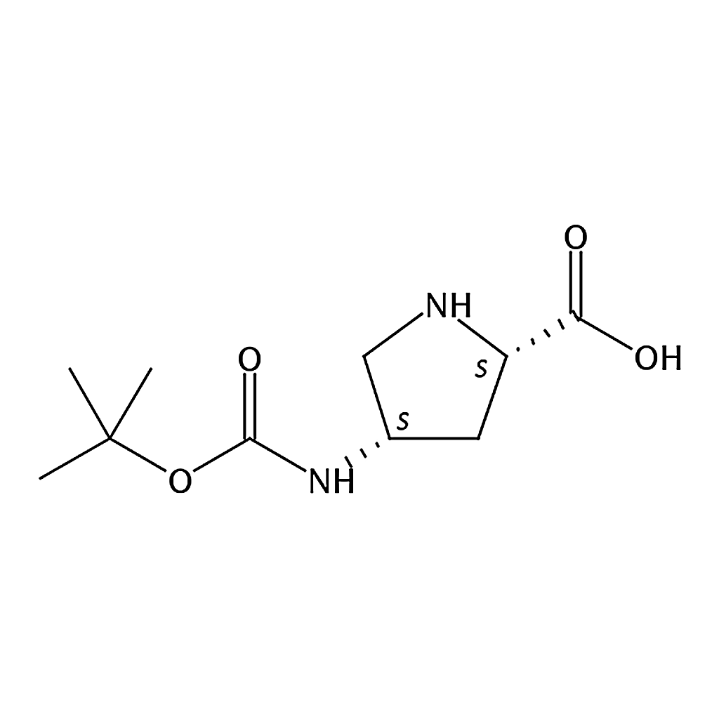 RHAWN (2S,4S)-4-((tert-Butoxycarbonyl)amino)pyrrolidine-2-carboxylic acid
