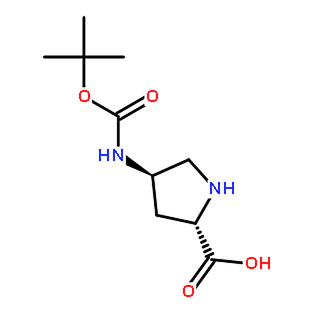 RHAWN (2S,4R)-4-((tert-Butoxycarbonyl)amino)pyrrolidine-2-carboxylic acid