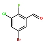 RHAWN 5-Bromo-3-chloro-2-fluorobenzaldehyde