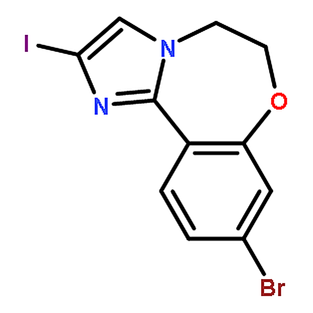 RHAWN 9-Bromo-2-iodo-5,6-dihydrobenzo[f]imidazo[1,2-d][1,4]oxazepine