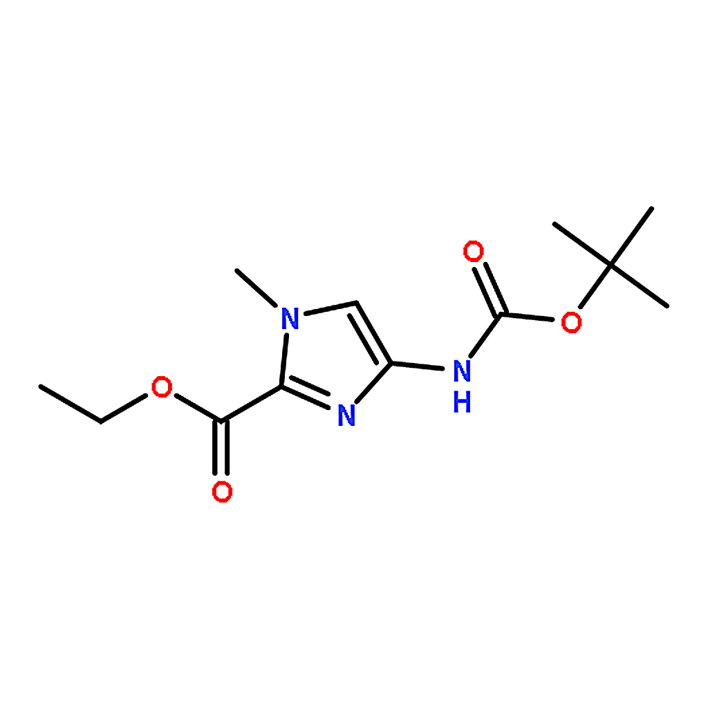 RHAWN Ethyl 4-((tert-butoxycarbonyl)amino)-1-methyl-1H-imidazole-2-carboxylate