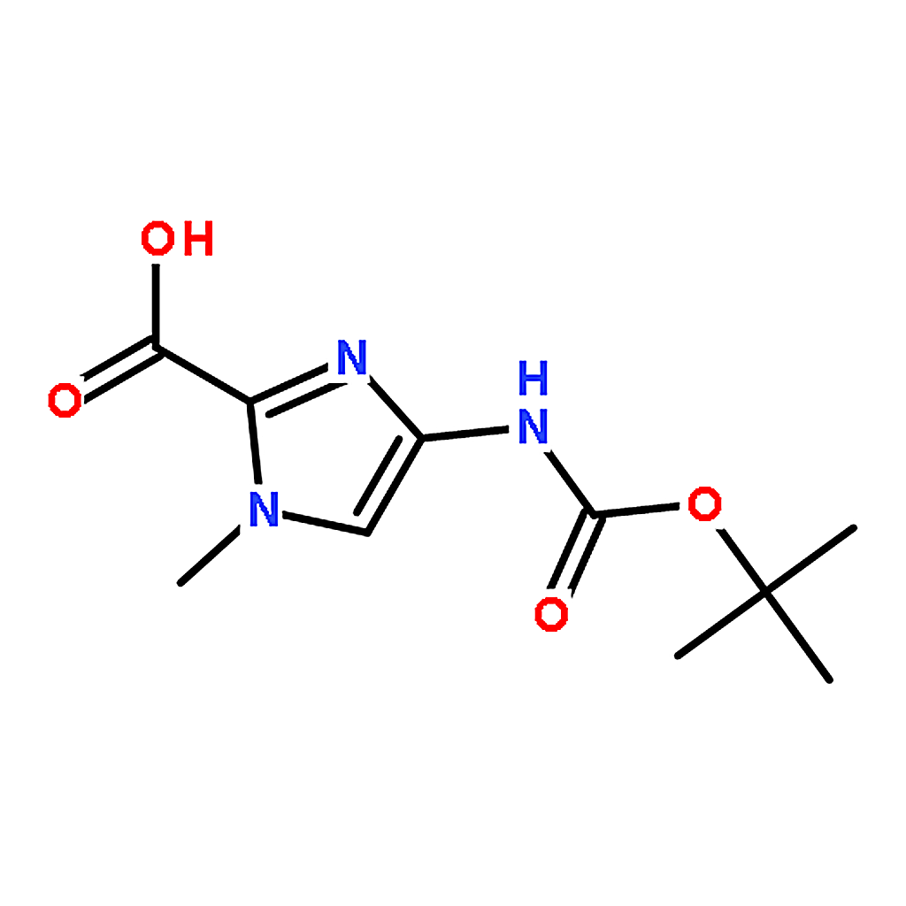 RHAWN 4-((tert-Butoxycarbonyl)amino)-1-methyl-1H-imidazole-2-carboxylic acid