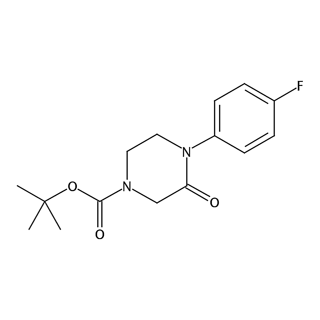 RHAWN tert-Butyl 4-(4-fluorophenyl)-3-oxopiperazine-1-carboxylate