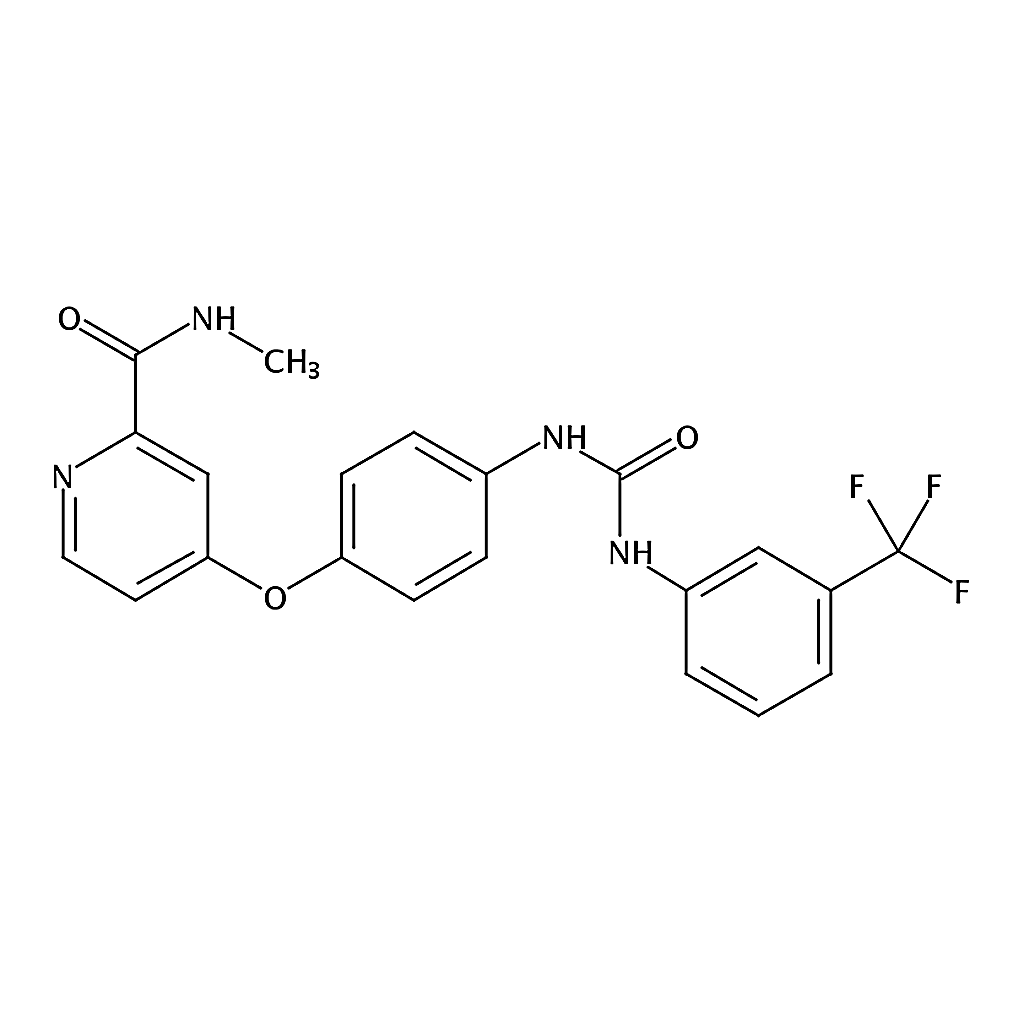 RHAWN N-Methyl-4-(4-(3-(3-(trifluoromethyl)phenyl)ureido)phenoxy)picolinamide