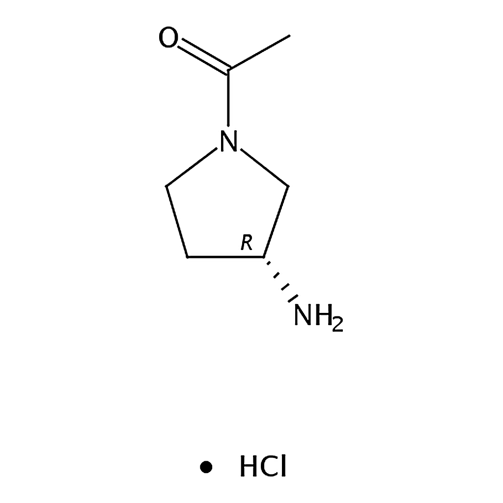 RHAWN (R)-1-(3-Aminopyrrolidin-1-yl)ethanone hydrochloride