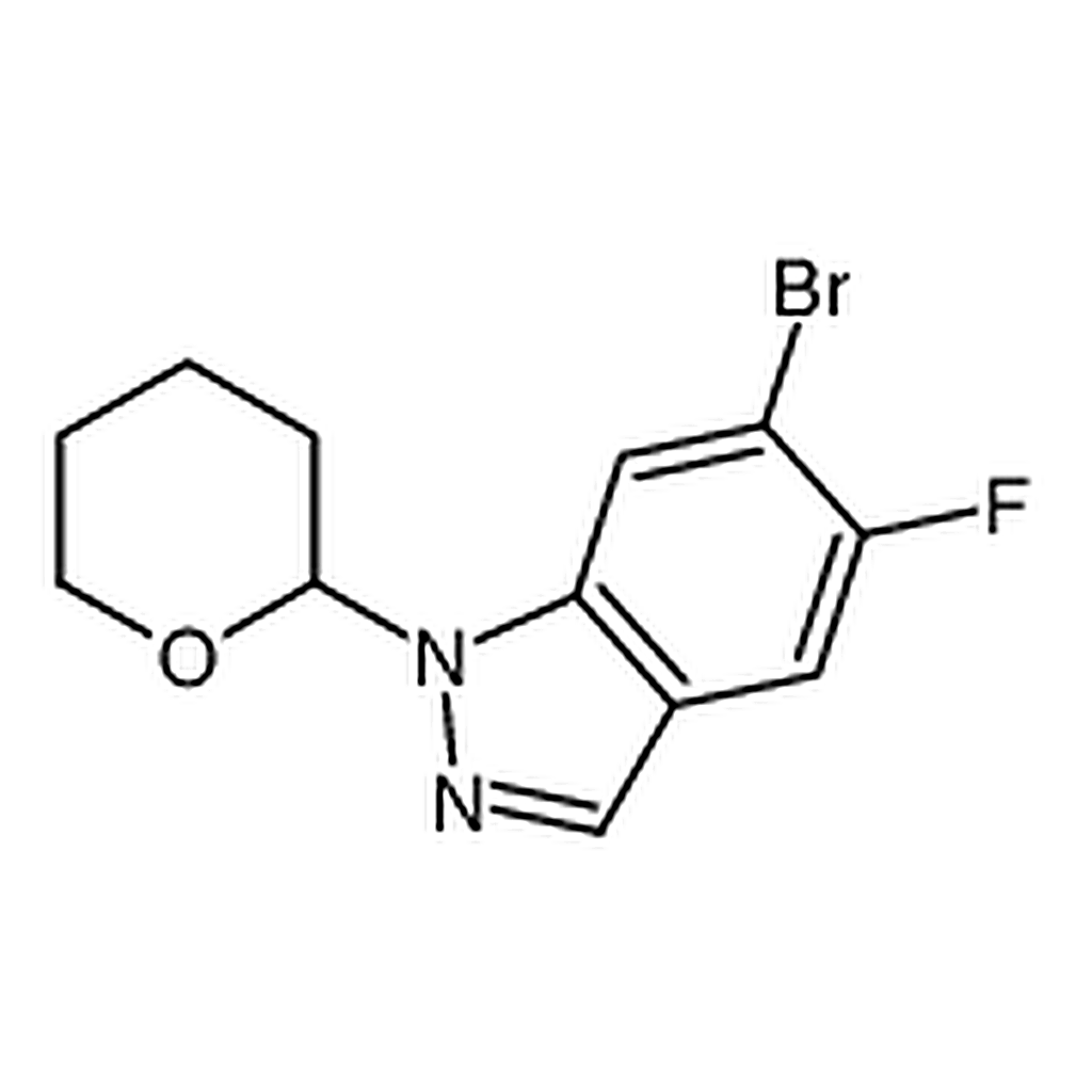 RHAWN 6-Bromo-5-fluoro-1-(tetrahydro-2H-pyran-2-yl)-1H-indazole