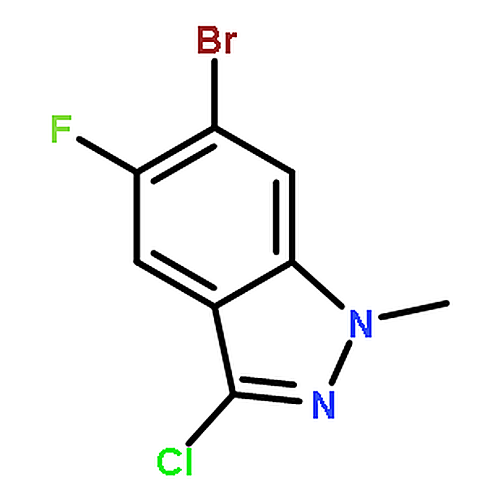 RHAWN 6-Bromo-3-chloro-5-fluoro-1-methyl-1H-indazole